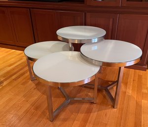 Four Modern Ashley Furniture Nesting Tables