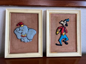 Disney's Dumbo & Goofy Vintage Framed Wall Art