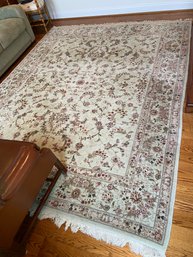 Persian Handknotted Wool Area Rug 8ftx10ft Beautiful Light Powder Blue Green Tight Knots