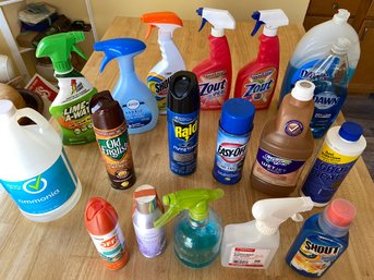 Assorted Household Cleaning Products