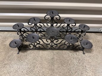 Black Iron Fireplace Candleholder