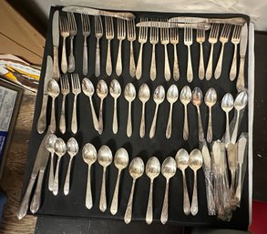 Huge Collection Lot Of Retroneu Large & Small Spoons, Forks, Knifes & Butter Knifes Made In Korea. SB/E3