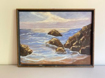 Signed Oil On Canvas Painting E. Walsh