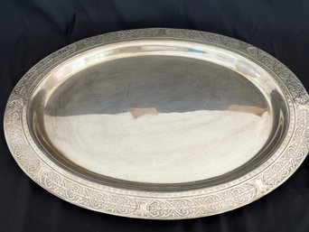 Mauser Large Sterling Silver Oval Tray  - 20' Long  2.348 Kg