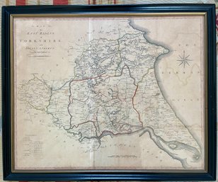 An Antique Map Of The East Riding Of Yorkshire