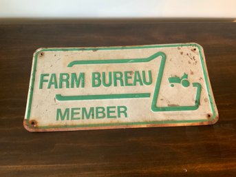 Vintage Farm Bureau Sign