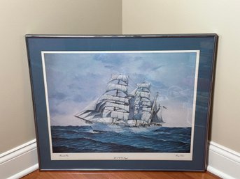 Henry Lukas 'USCG Eagle' Bermuda Race Framed Print