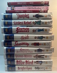 Lot Of Shirley Temple VCRs And CDs