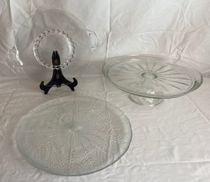 Three Glass Serving Dishes