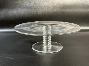 A Vintage Crystal Cake Plate By Tiffany & Co., Mesa Pattern