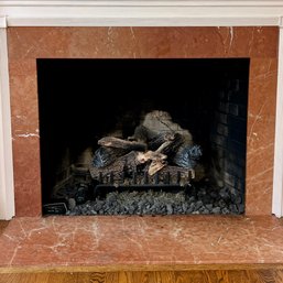 A Gas Fireplace Insert - Living Room