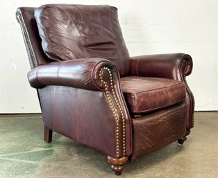 A Vintage Leather Recliner By Millspaugh Furniture