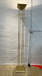 1980s Postmodern Brass Floor Lamp