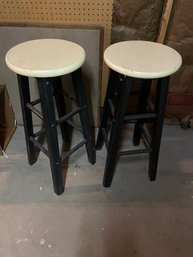 Black And White Stools