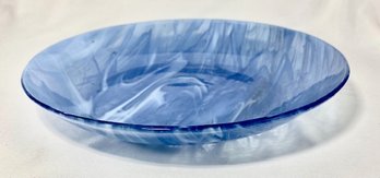 Vintage Shallow Slag Glass Bowl