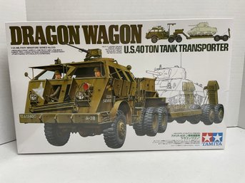 Tamiya, Dragon Wagon  U.S 40 Ton Tank Transporter. 1/35 Scale Model Kit (#62)