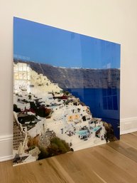 A Mediterranean Landscape Photograph Mounted On Acrylic