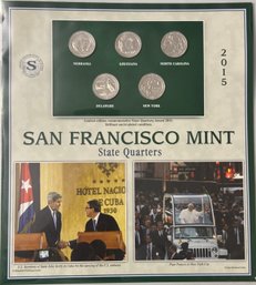 2015 San Francisco Mint Quarters