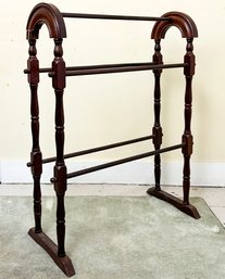 A Victorian Carved Mahogany Blanket Rack