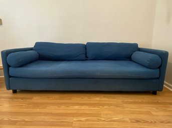 Blue Sofa With Pillows