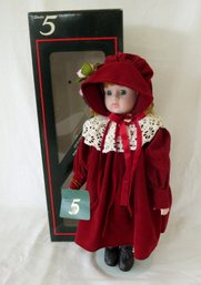 Genuine Bisque Porcelain Hand Painted Doll By Studio 5