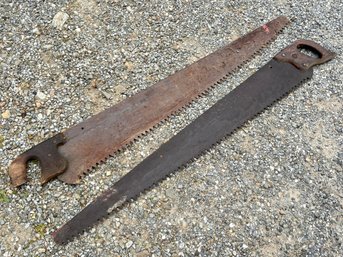 A Pair Of Antique Hand Saws