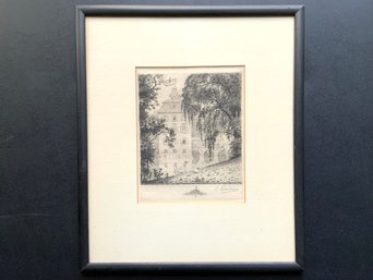 Vintage Etching By Eberhard Quirin