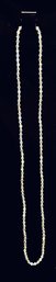 Stunning Flapper Length Faceted A.B. Crystal Bead Single Strand Necklace