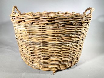 An Antique Woven Basket - Large