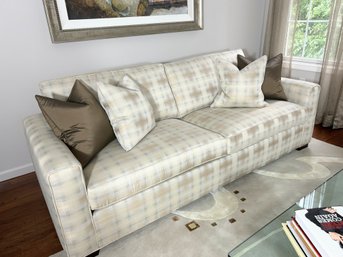 Fabulous  Neutral Metallic Plaid Sofa (2 Of 2)