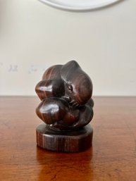 A Hand Carved Signed - Praying For Victory - Sumo Wrestler