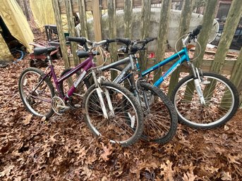 3 Roadmaster Granite Peak Mountain Bikes- Men, Women, & Youth