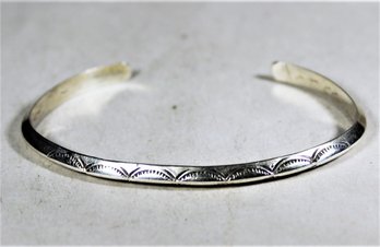 Vintage Sterling Silver Native American Indian Southwestern Cuff Bracelet