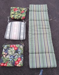Outdoor Furniture Cushion Lot For Chaise Lounge & Chairs