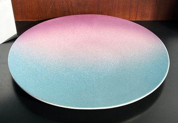 LARGE Vintage C.1980's Ceramic Ombre Serving Platter / Tray