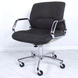 Vintage Grey Steelcase Rolling Desk Chair