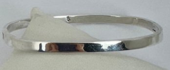 STERLING SILVER SQUARE FORM BANGLE BRACELET