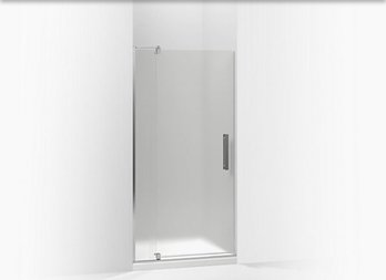 Kholer Pivot Shower Door, 70' H X 31-1/8 - 36' W, With 1/4' Thick Frosted Glass