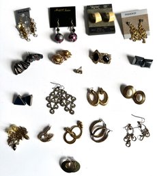 19 Pairs Vintage Earrings Including Some New