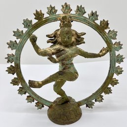 Shiva Goddess Nataraja Dancing In A Circle Of Fire Statuette