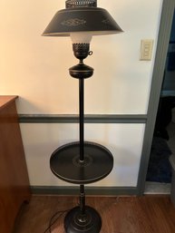 Black Stencil Table Floor Lamp
