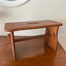 A Handmade Wooden Foot Stool