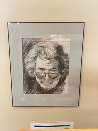 Jerry Garcia Litho Print In Frame