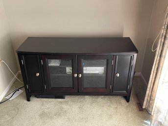 Ashley Furniture Carlyle Black TV Stand With Audio Components