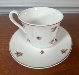 Queensgate Fine Bone China Teacup And Saucer