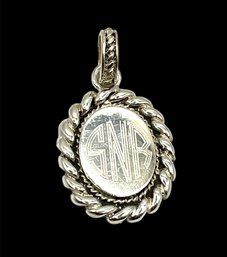 Vintage Sterling Silver SNR Pendant