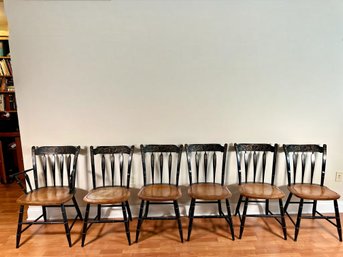 Six Vintage Hitchcock Furniture Chairs