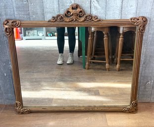 Antique Wooden Carved Frame Mirror