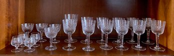 Vintage Bleikristall Hand-cut Crystal Stemware