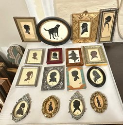 Huge Collection Of Paper Art Silhouettes  In Wooden Photo Frames In Multicolor Designs.         LizS-WA-c